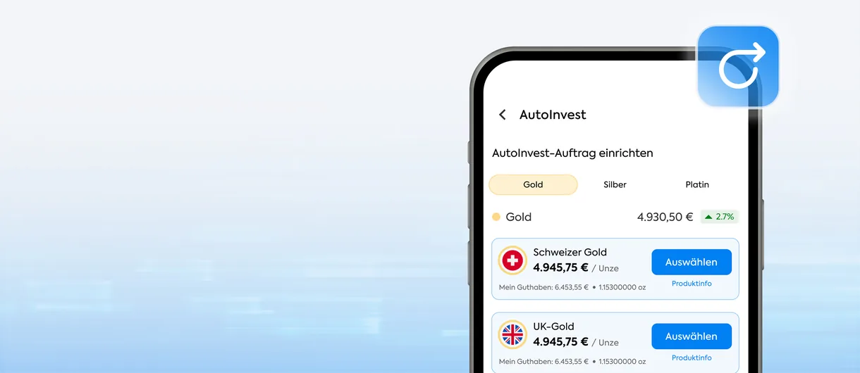 Die mobile OneGold-App