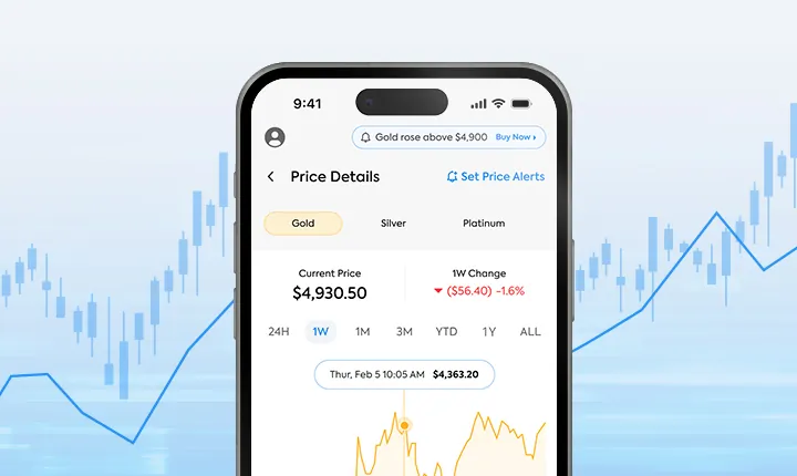 OneGold-Investment-App auf einem Smartphone