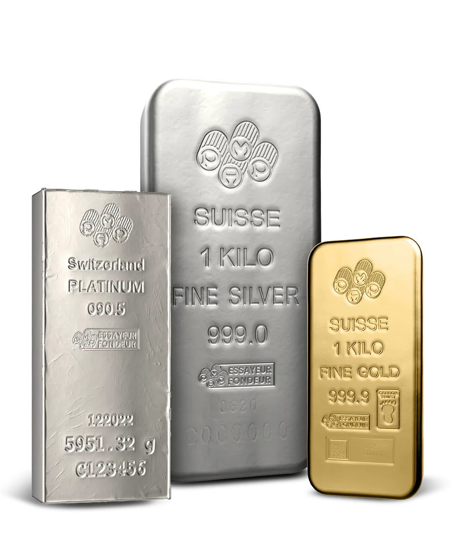 Gold-, Silber- und Platinbarren bei OneGold