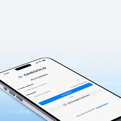 Anmeldung für ein kostenloses OneGold-Konto
